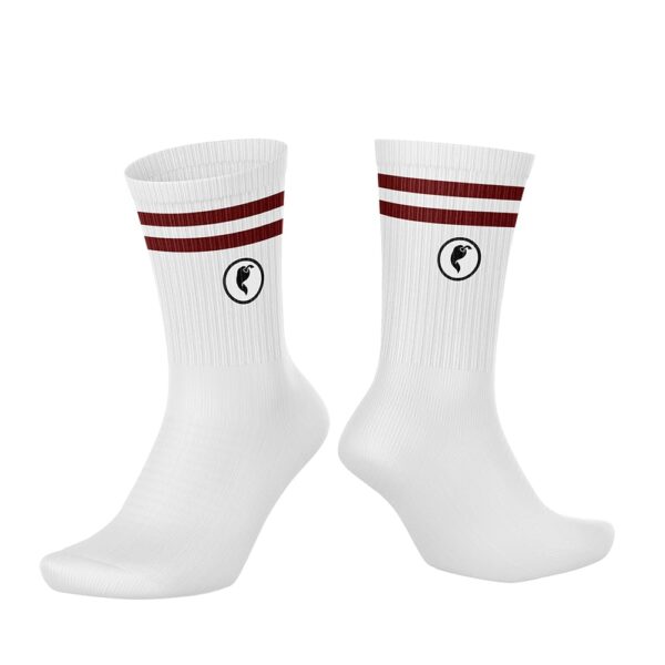 Calcetines tenis Blancos granate