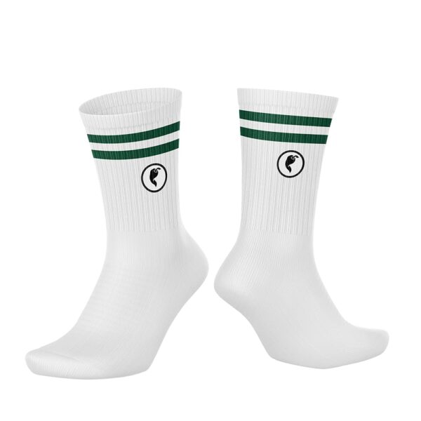 Calcetines tenis Blancos verde