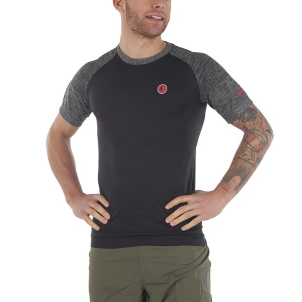 Camiseta Trail Unisex - Manga Corta - Negro