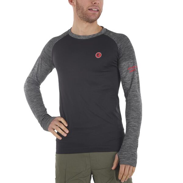Camiseta Trail Unisex - Manga Larga - Negro