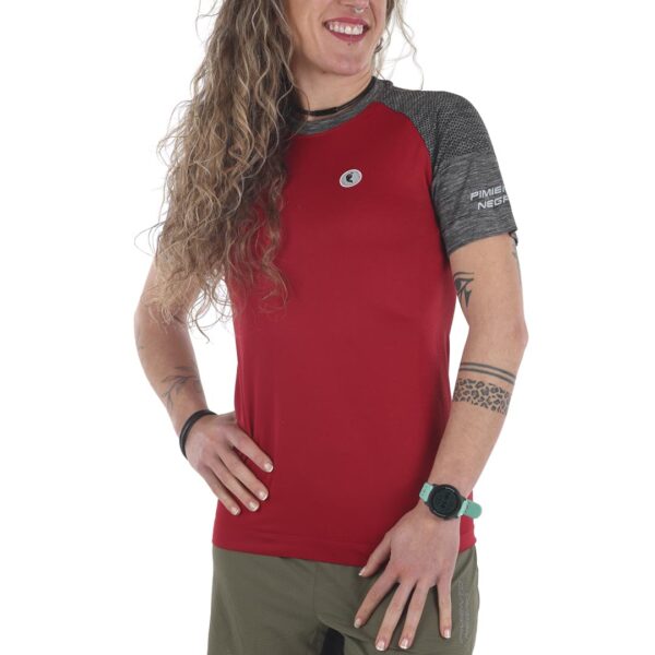 Camiseta Trail Unisex - Manga Corta - Roja