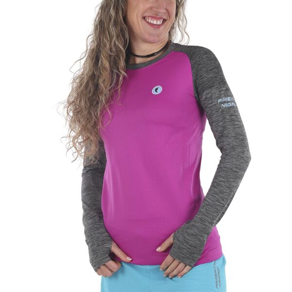 Camiseta Trail Unisex - Manga Larga - Violeta
