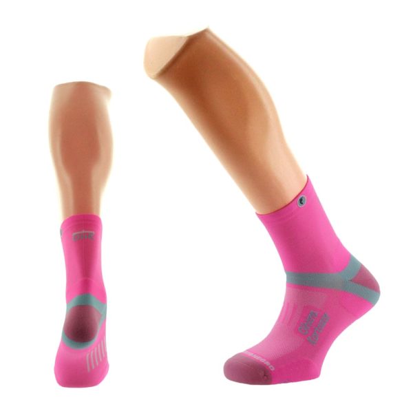 calcetines trail running rosa